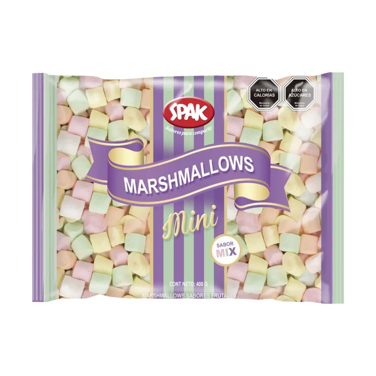 mini marshmallow mix 400g Caja 8 bolsas